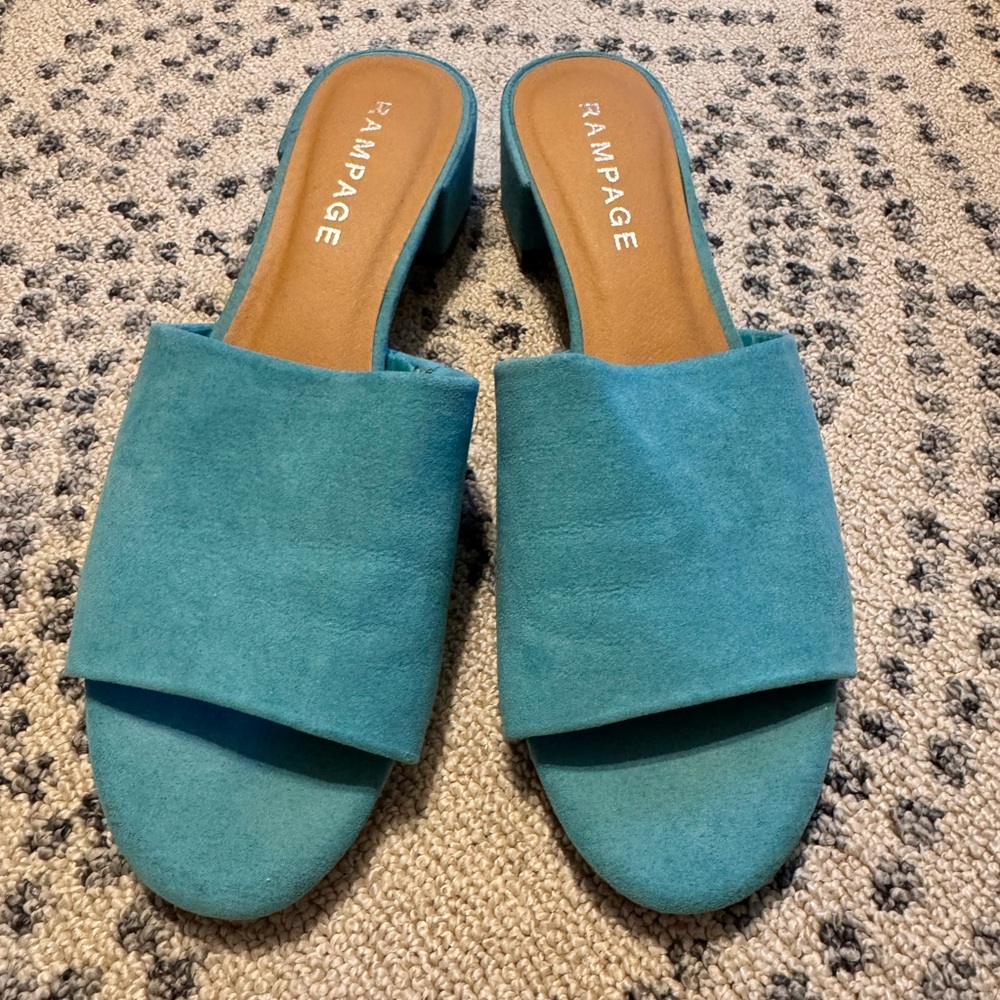 Rampage Blue Short Heels